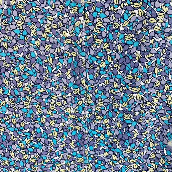 vibrant floral print cotton straight pencil fitted skirt SZ missy small Pemans - Picture 9 of 11